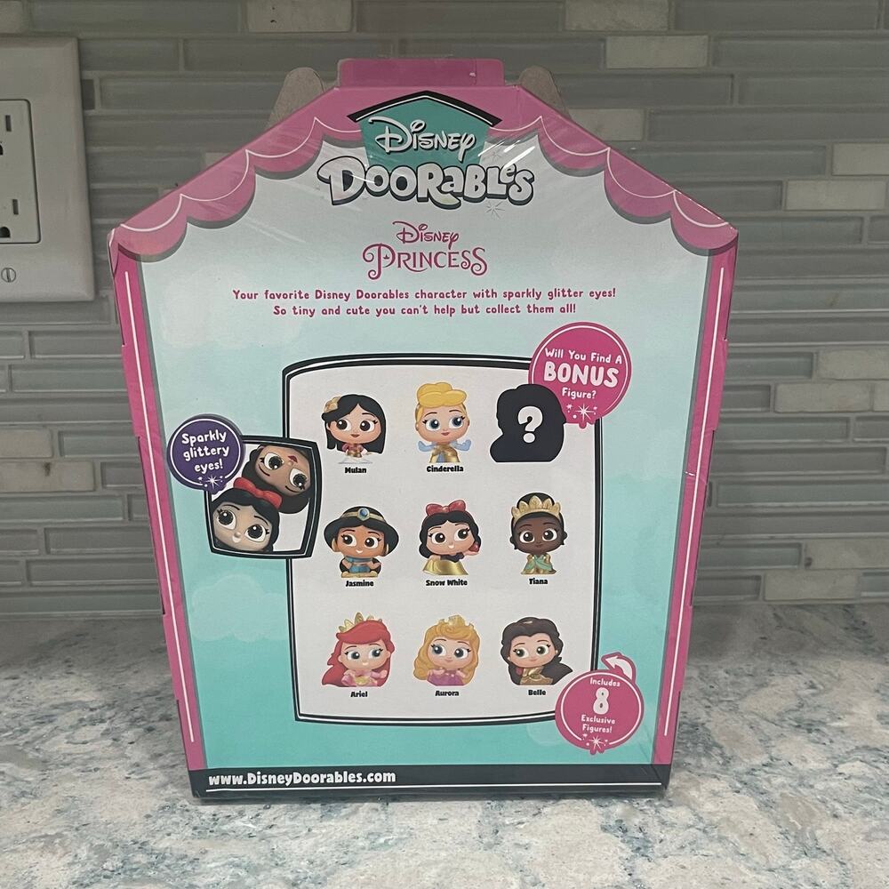 Disney Doorables Glitter & Gold Princess Collection Peek 8 Exclusive Figures NEW - Picture 3 of 5